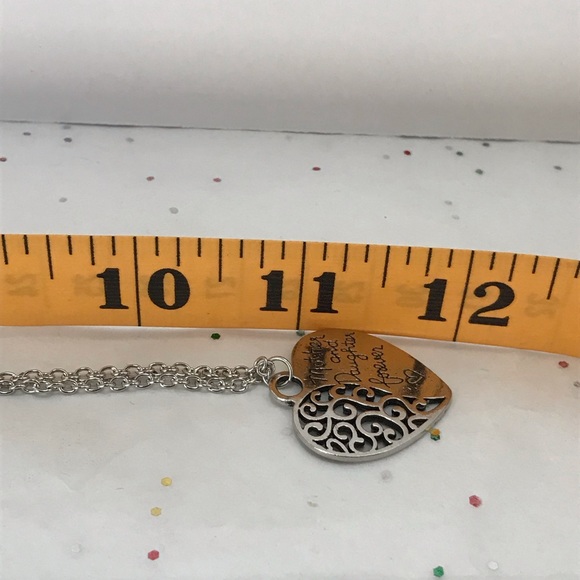 🔥Mother Daughter Silver Heart Adjustable Necklace - Picture 2 of 2